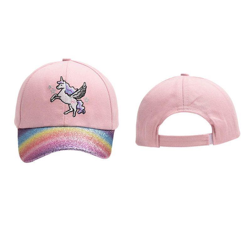 The Girl Cap - Durable Cotton Kids Cap - Unicorn - Pink