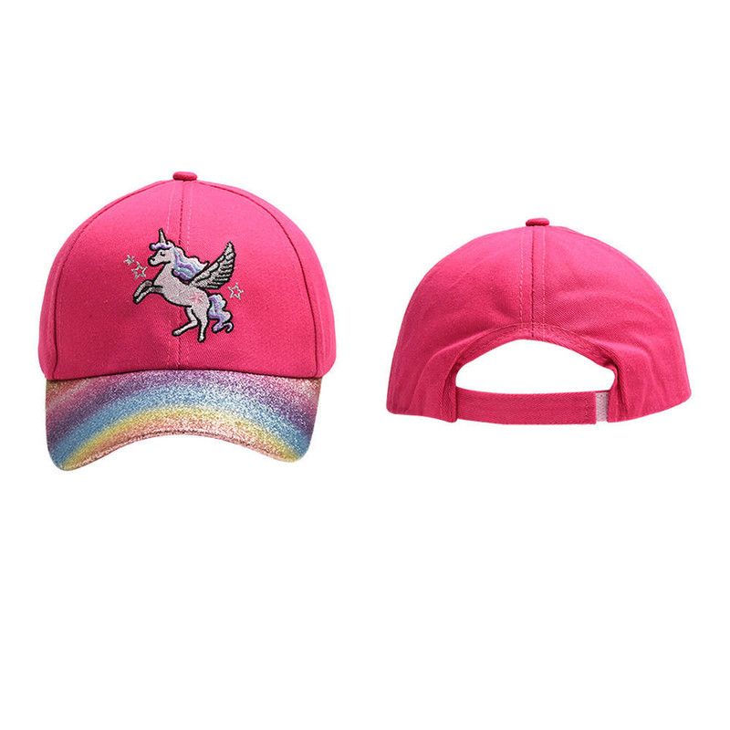 The Girl Cap - Durable Cotton Kids Cap - Unicorn - Fuschia