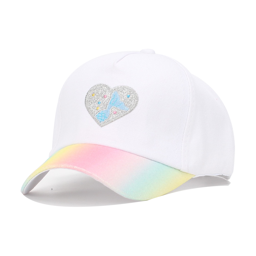 Wonder Kids - Adjustable Snapback Polyester Cap - Heart White