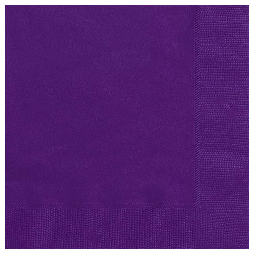 Unique - Lunch Napkin - Deep Purple - Pack of 20