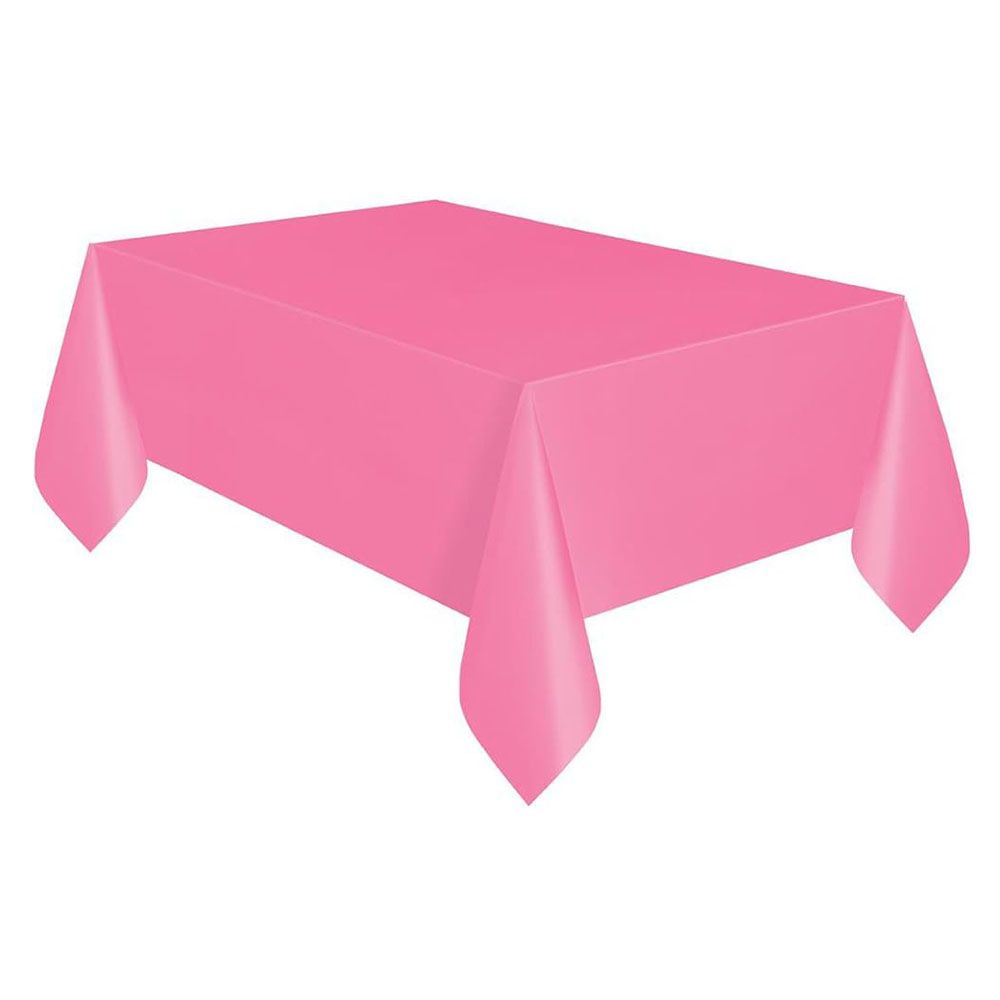 Unique - Plastic Table Cover - Hot Pink