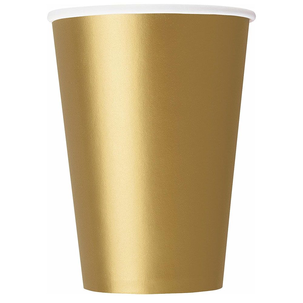 Unique - Party Cup - Gold - 267 ml - Pack of 14