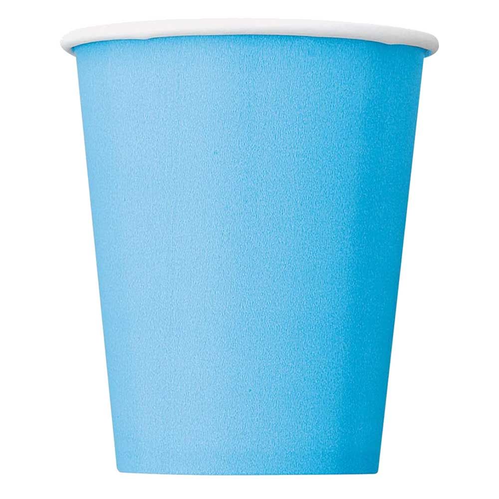 Unique - Party Cup - Powder Blue - 267 ml - Pack of 14