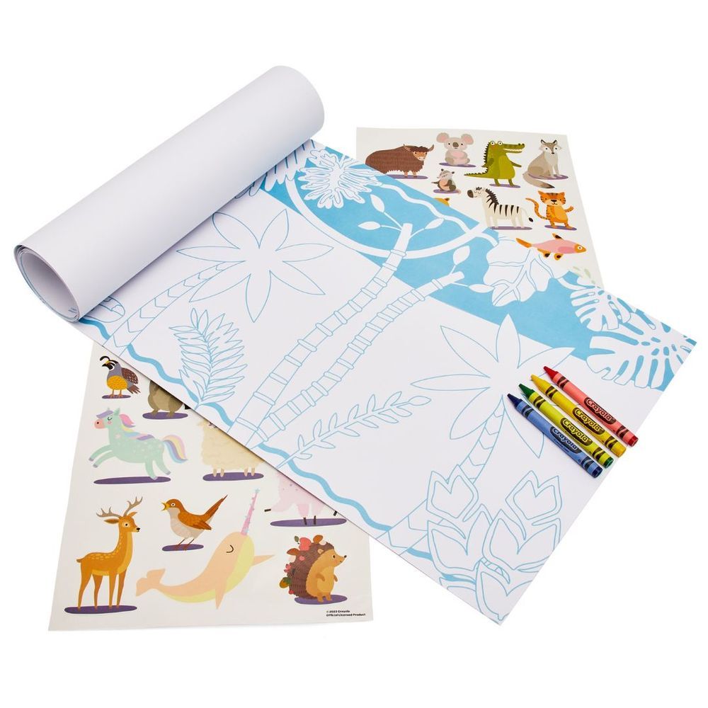 Crayola - Color-Your-Own Animal Roll Map