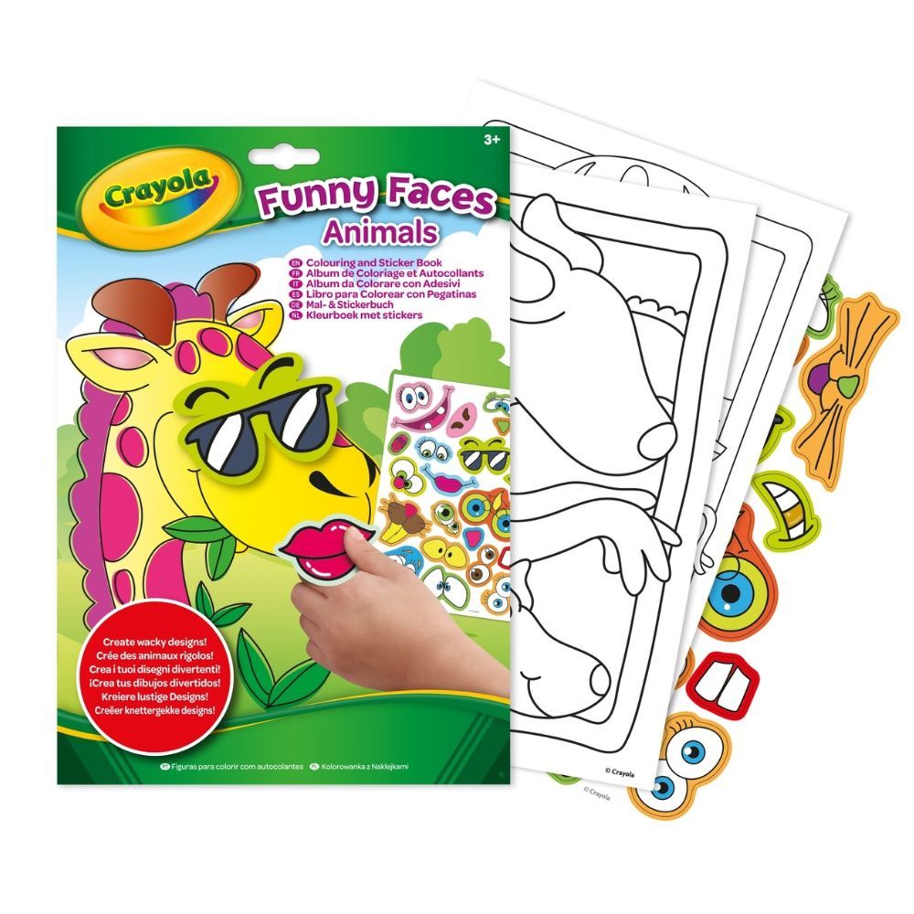 Crayola - Funny Faces Colouring Book - Characters May Vary