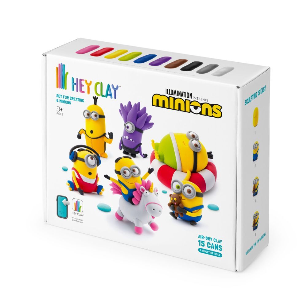 Hey Clay - Minions Modelling Air Dry Clay Playset