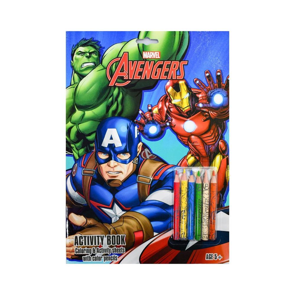 Crayola - Colouring Activity Book And Color Pencil Set - Marvel Avengers