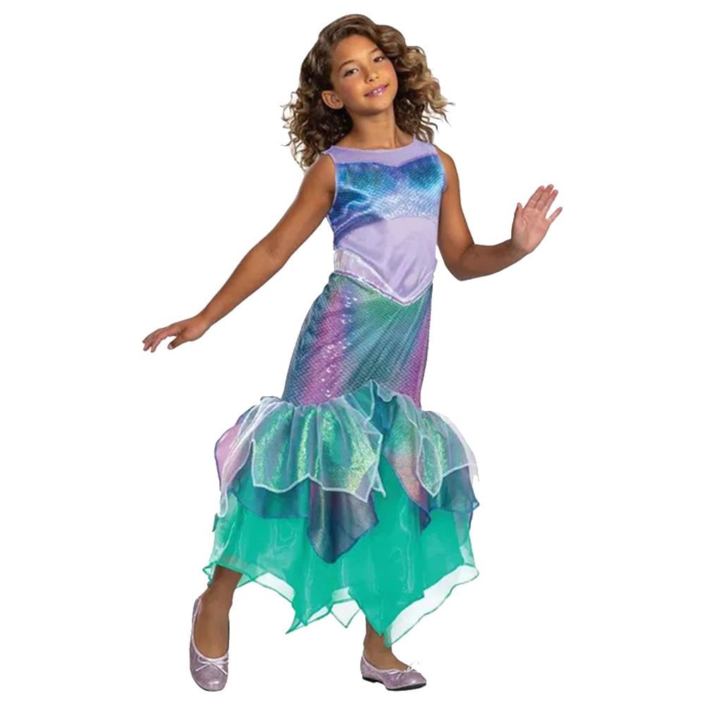 Party Centre - Disney Little Mermaid Ariel Deluxe Costume For Girls