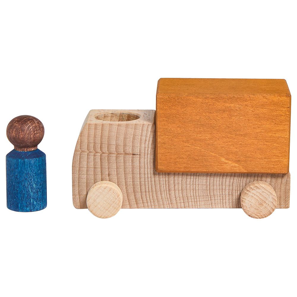 Lubulona - Wooden Truck With Driver - Ochre