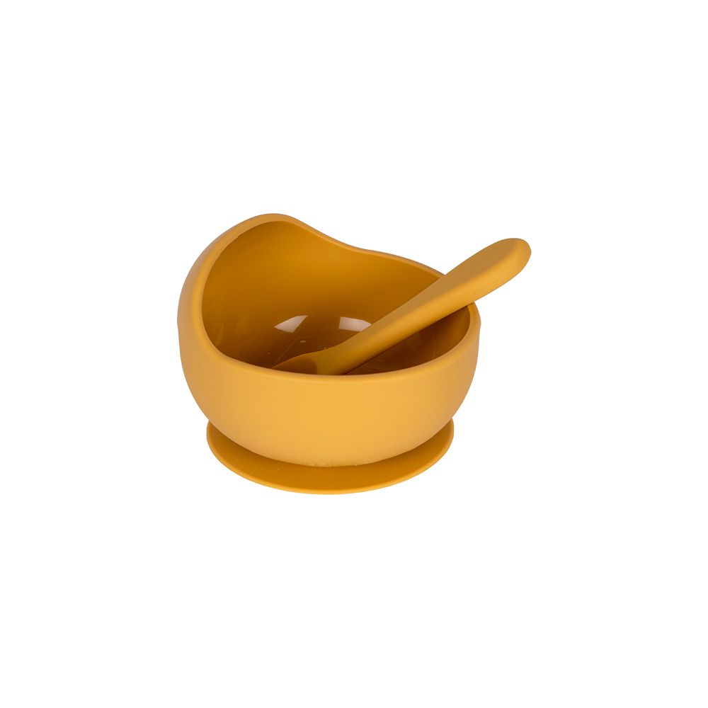 Babies Basic - Feeding Bowl w/ Spoon - 2pcs - Yellow