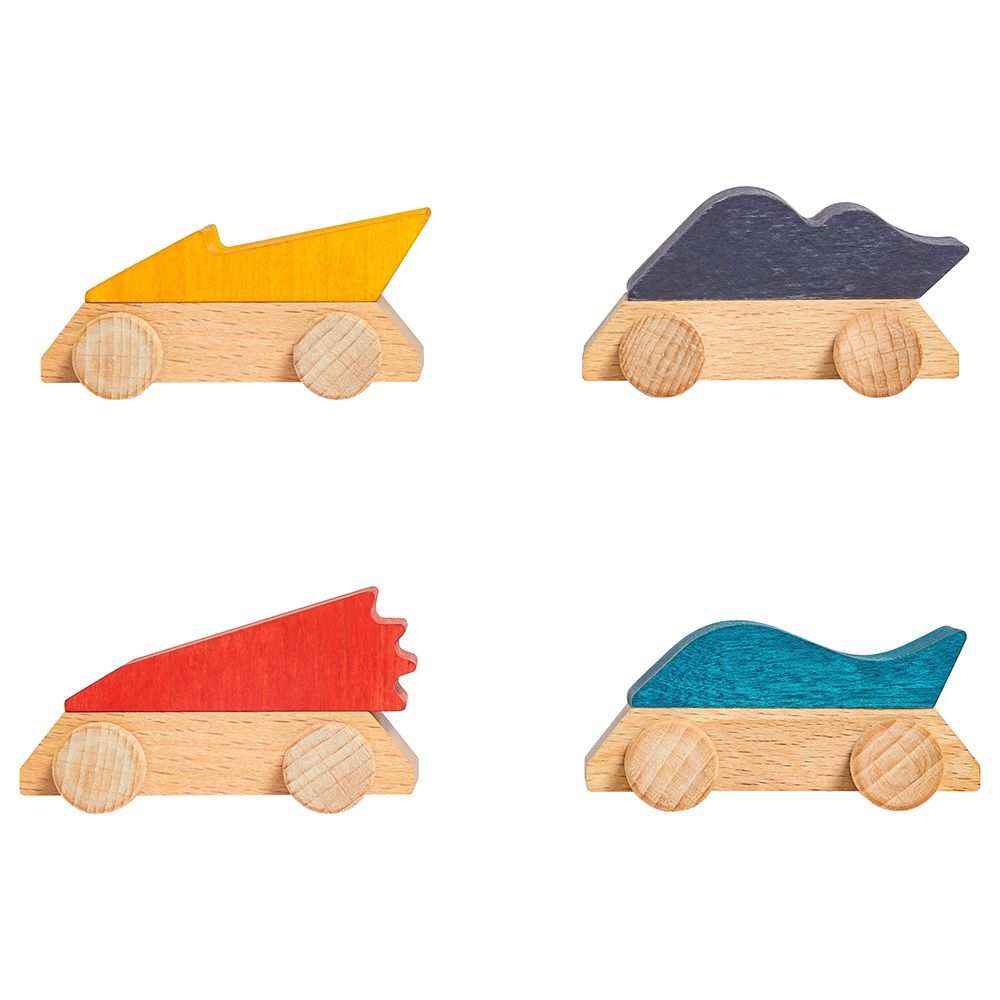 Lubulona - Wooden Supercars - 4pcs