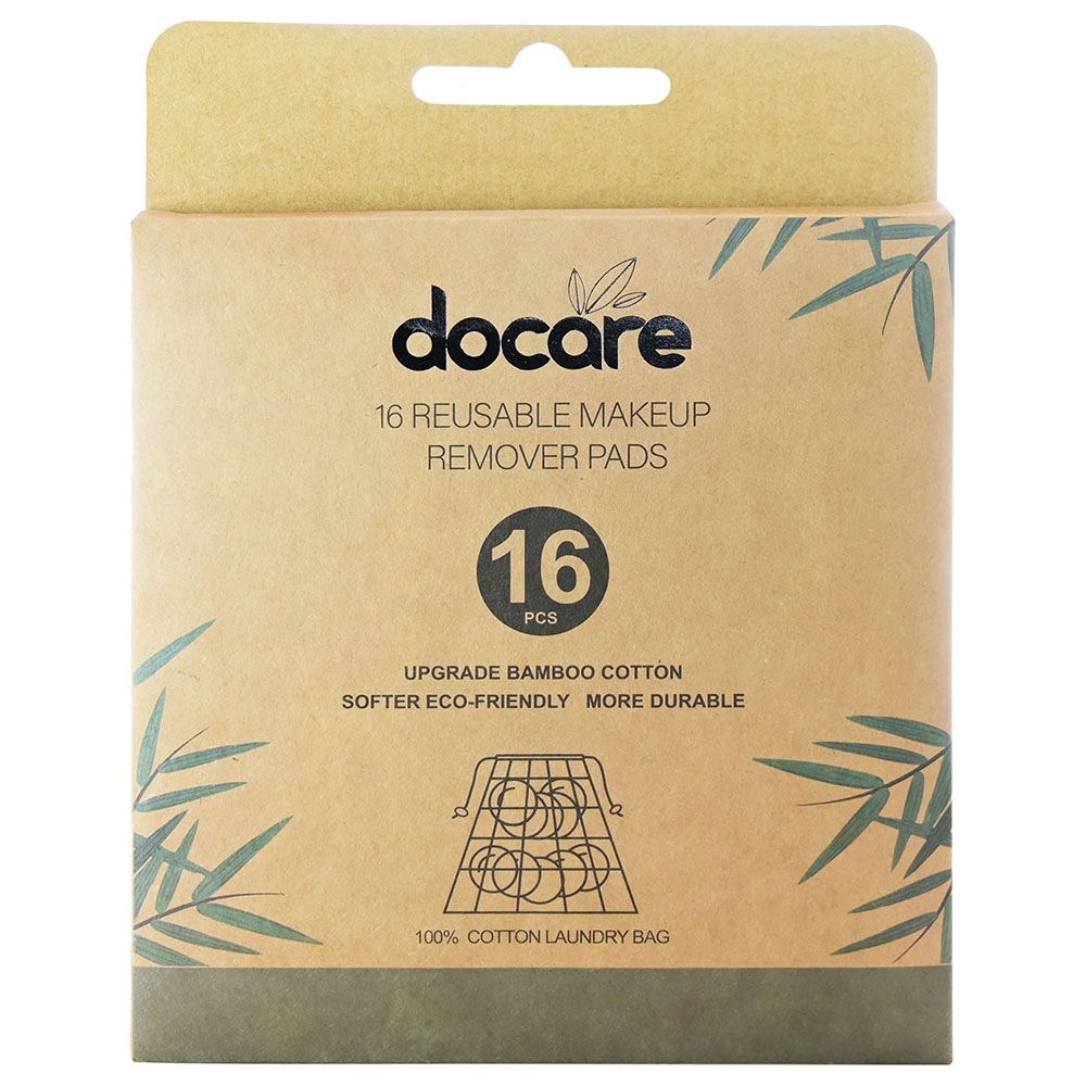 Docare - Reusable Makeup Remover Pads - 16pcs