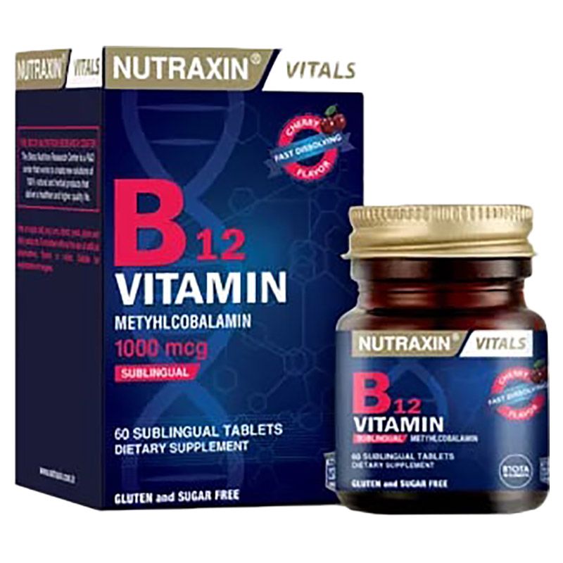 Nutraxin - Vitals Vitamin B12 - 1000mcg - 60pcs