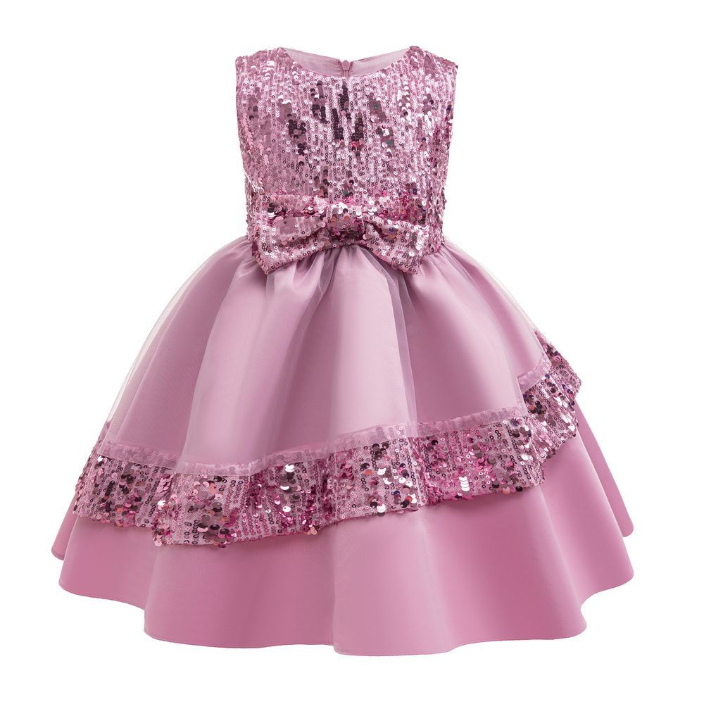 Sugar Rush - Girl's Embellished Balloon Dress - Pink