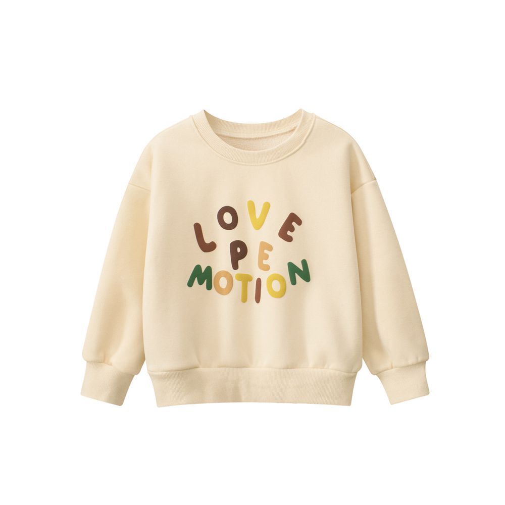 Sugar Rush - Love Pe Motion Printed Regular Sweatshirt - Beige