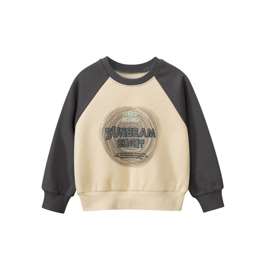 Sugar Rush - Sunbeam Bright Printed Regular Sweatshirt - Beige/Grey