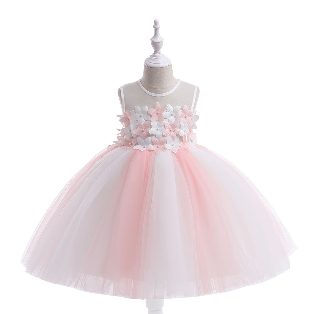 Sugar Rush - Colourblocked Balloon Dress - Pink