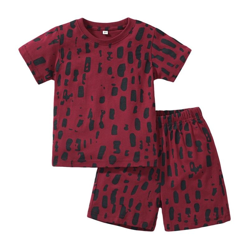 Sugar Rush - Boys' Printed Top and Shorts Set - Red