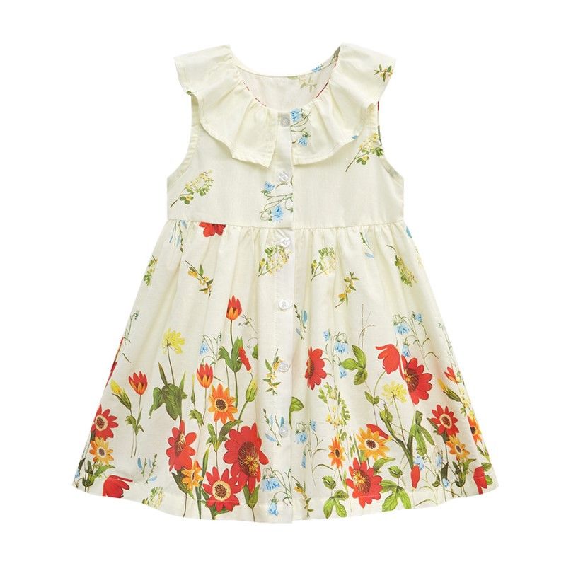 Sugar Rush - Floral Regular Round Neck Sleeveless Casual Dress