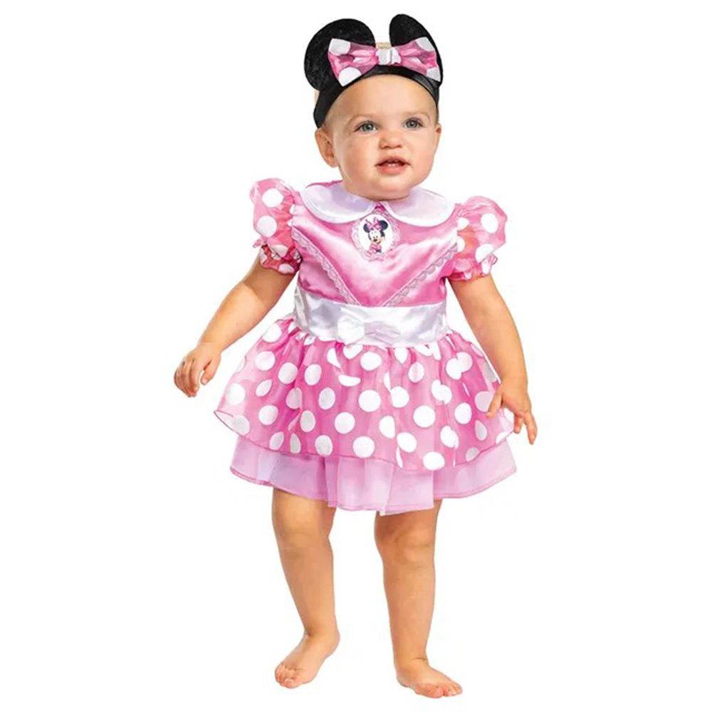 Party Centre - Disney Baby Minnie Mouse Classic Infant Costume - Pink