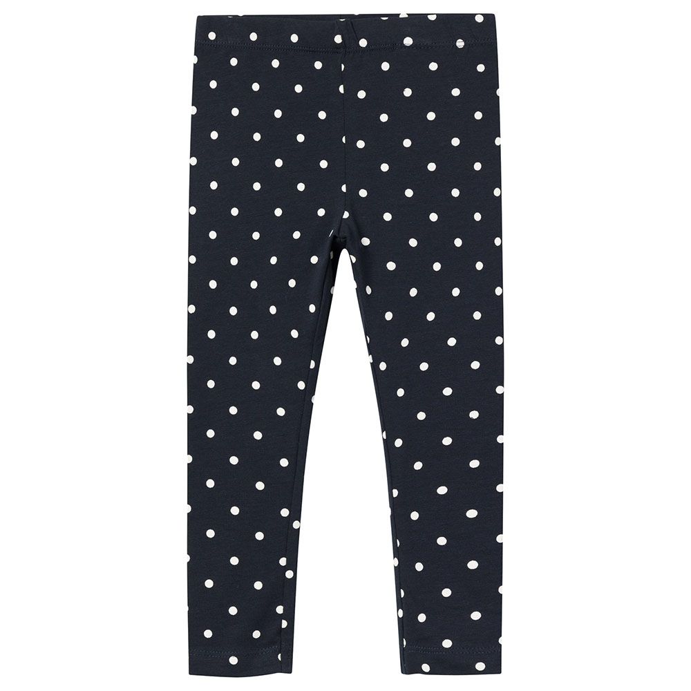 Name It - Girls Polka Dot Leggings - Dark Sapphire