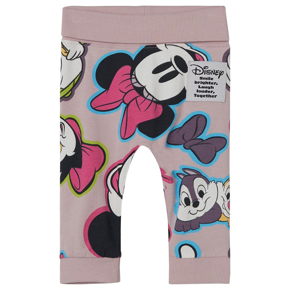 Name It - Minnie Print Joggers - Violet Tulle