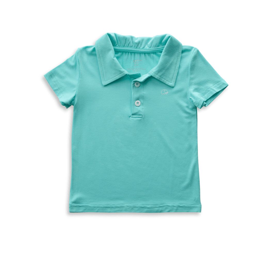 Anvi Baby - Short Sleeves Polo T-Shirt - Aqua Blue