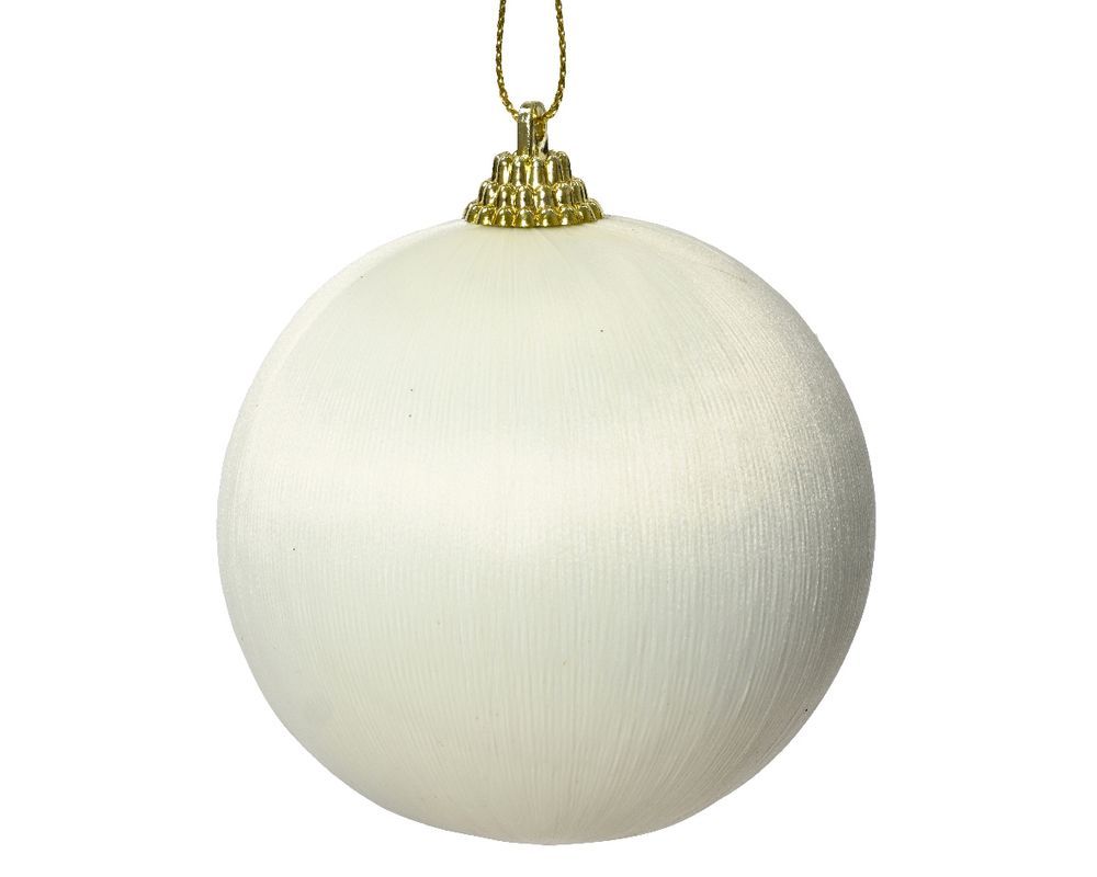 Kaemingk - Christmas Foam Bauble - Wool White - 8 cm