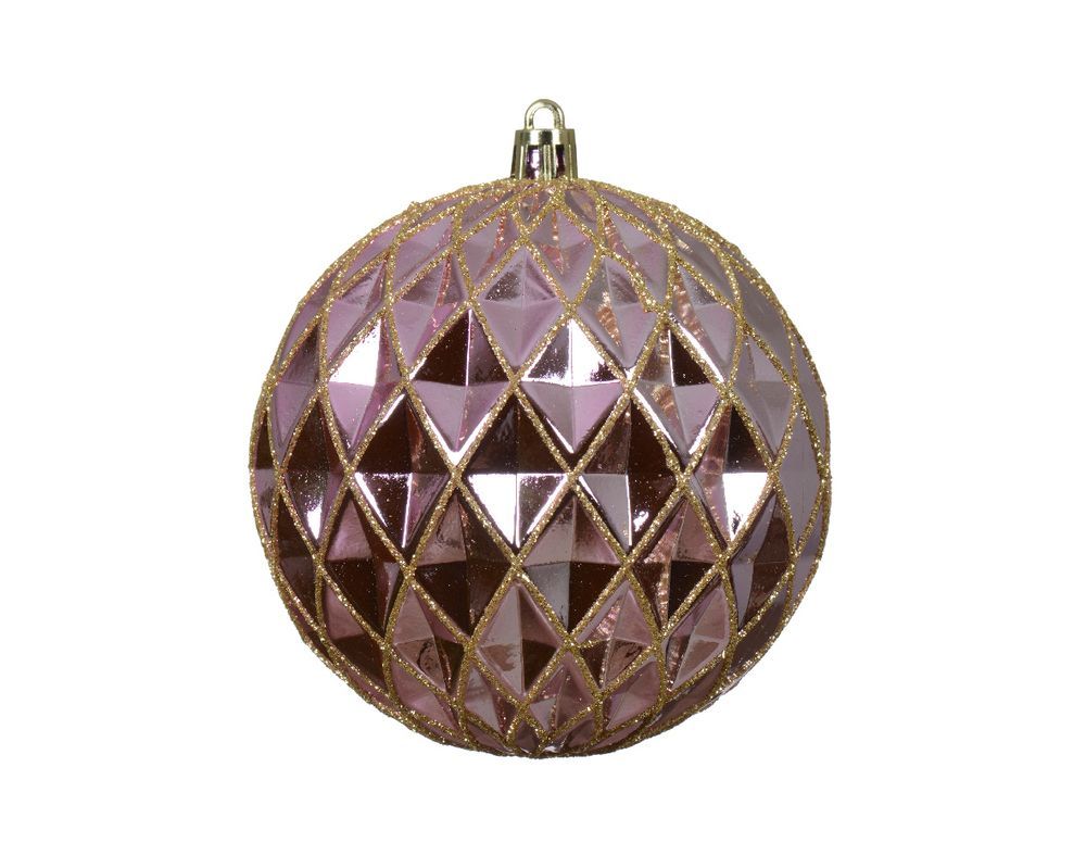 Kaemingk - Shatterproof Glitter Bauble - Lilac Breeze - 1 Pc - 10cm