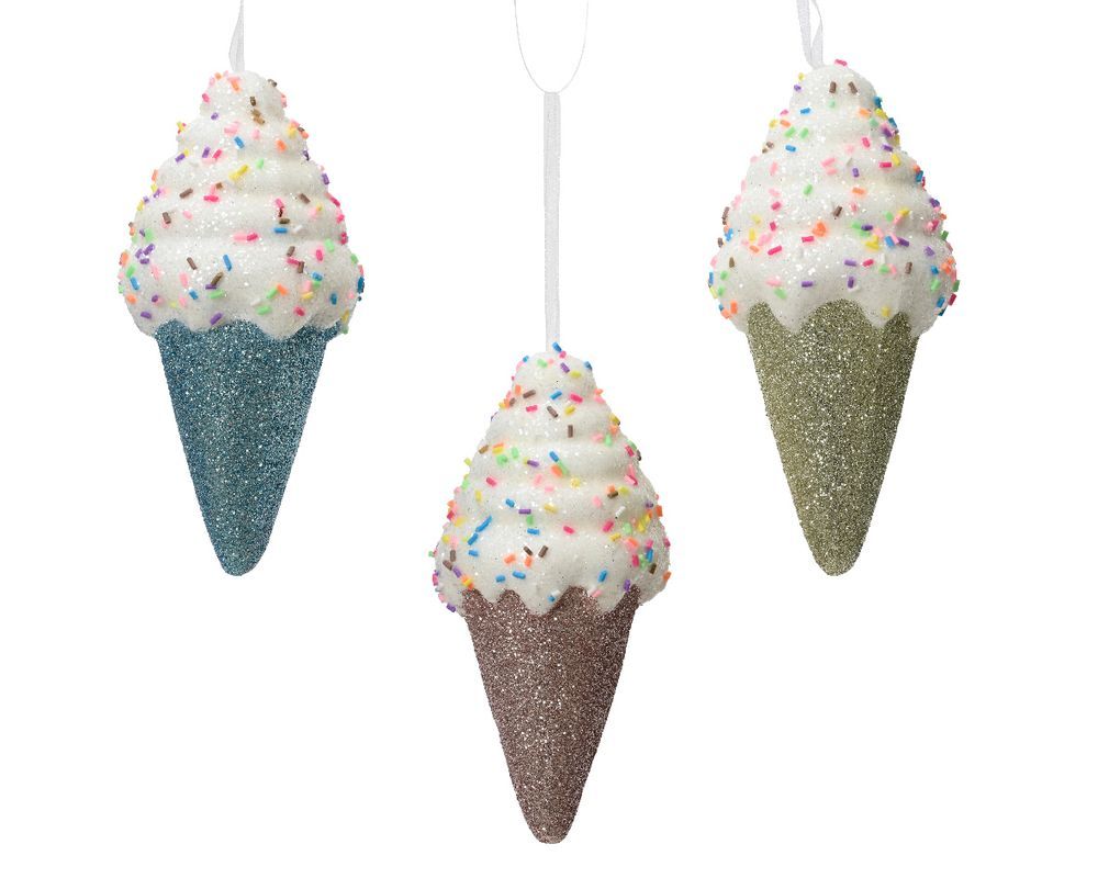 Kaemingk - Candy Foam Ice Cream - 15cm - Color May Vary - 1 Pc