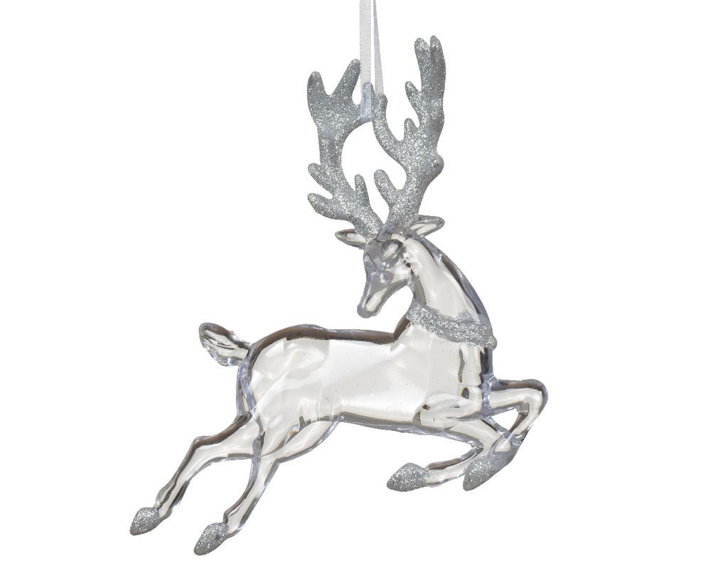 Kaemingk - Deer Polystyrene Figurine - Transparent