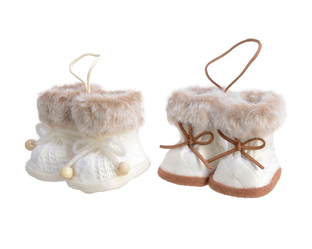 Kaemingk - Boots Decor 1pc - Polyester Fake Fur - Color May Vary