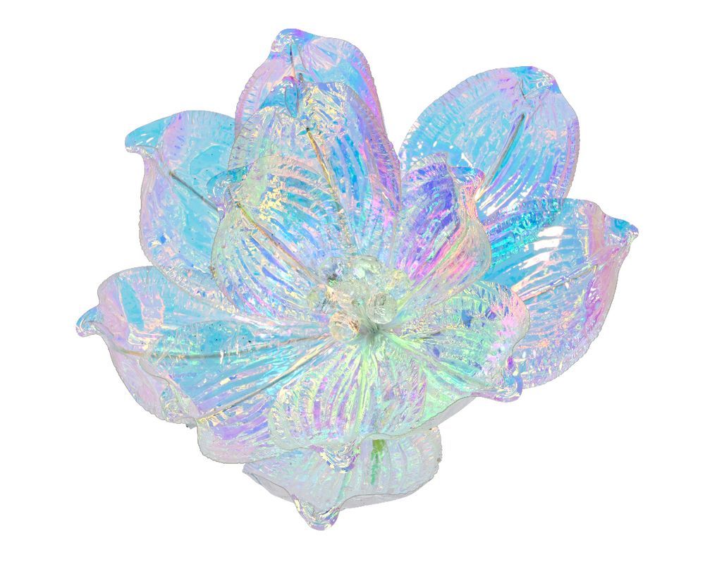 Kaemingk - Magnolia on Clip - Polyester - Iridescent - 1 Pc