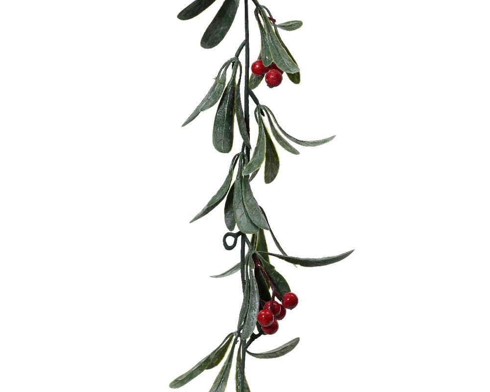 Kaemingk - Decorative Christmas Garland - Green/Red - 180 cm