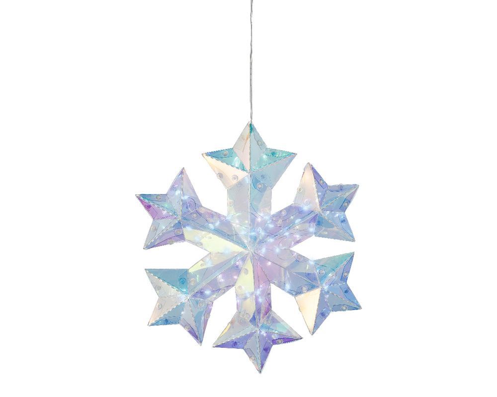 Kaemingk - Steady Micro LED Decorative Snowflake Light 21.9cm - Cool White