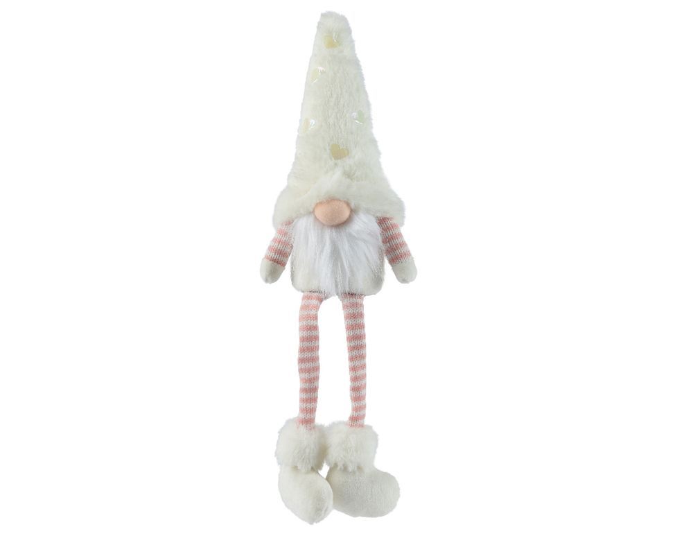 Kaemingk - Gnome Decor 45cm 1pc - Polyester - Pink