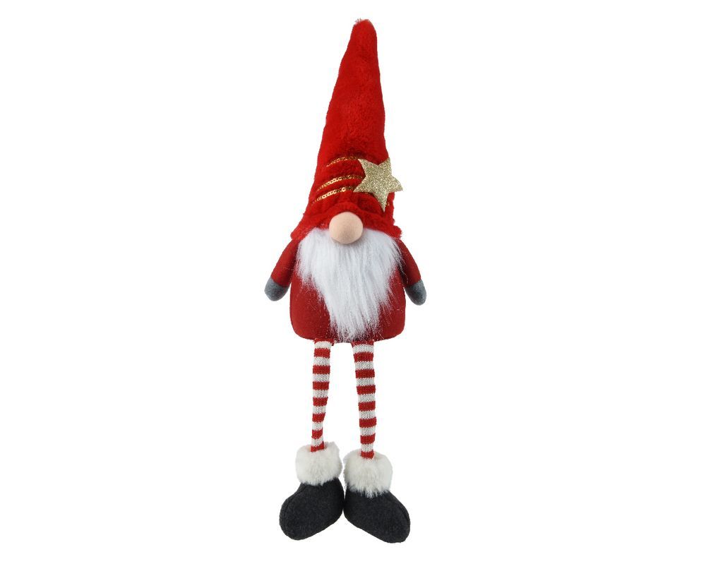 Kaemingk - Gnome Decor 63cm 1pc - Polyester - Red