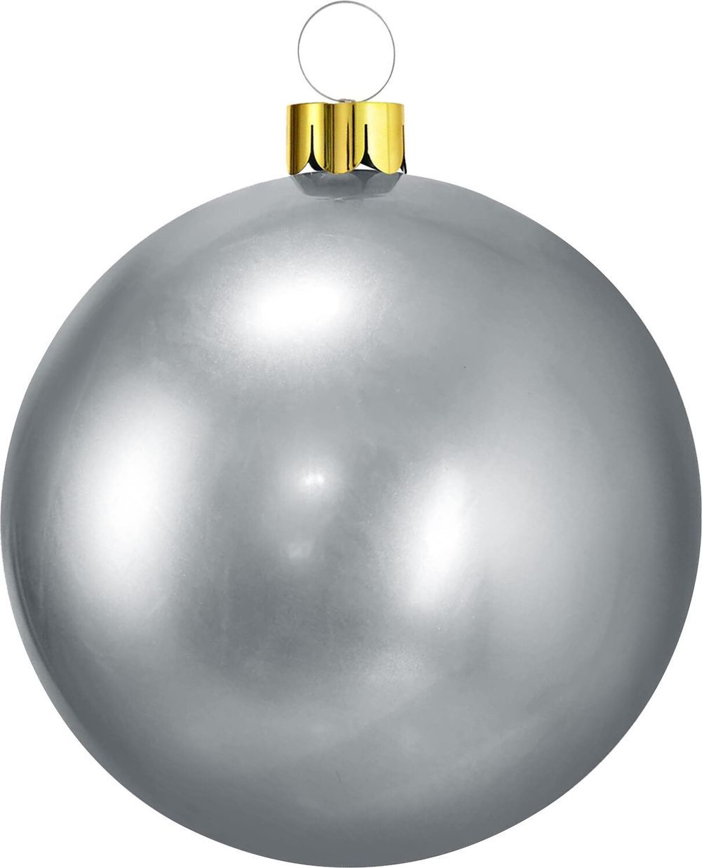 Homesmiths - Xmas Ball Inflatable - 45cm Diameter - Silver