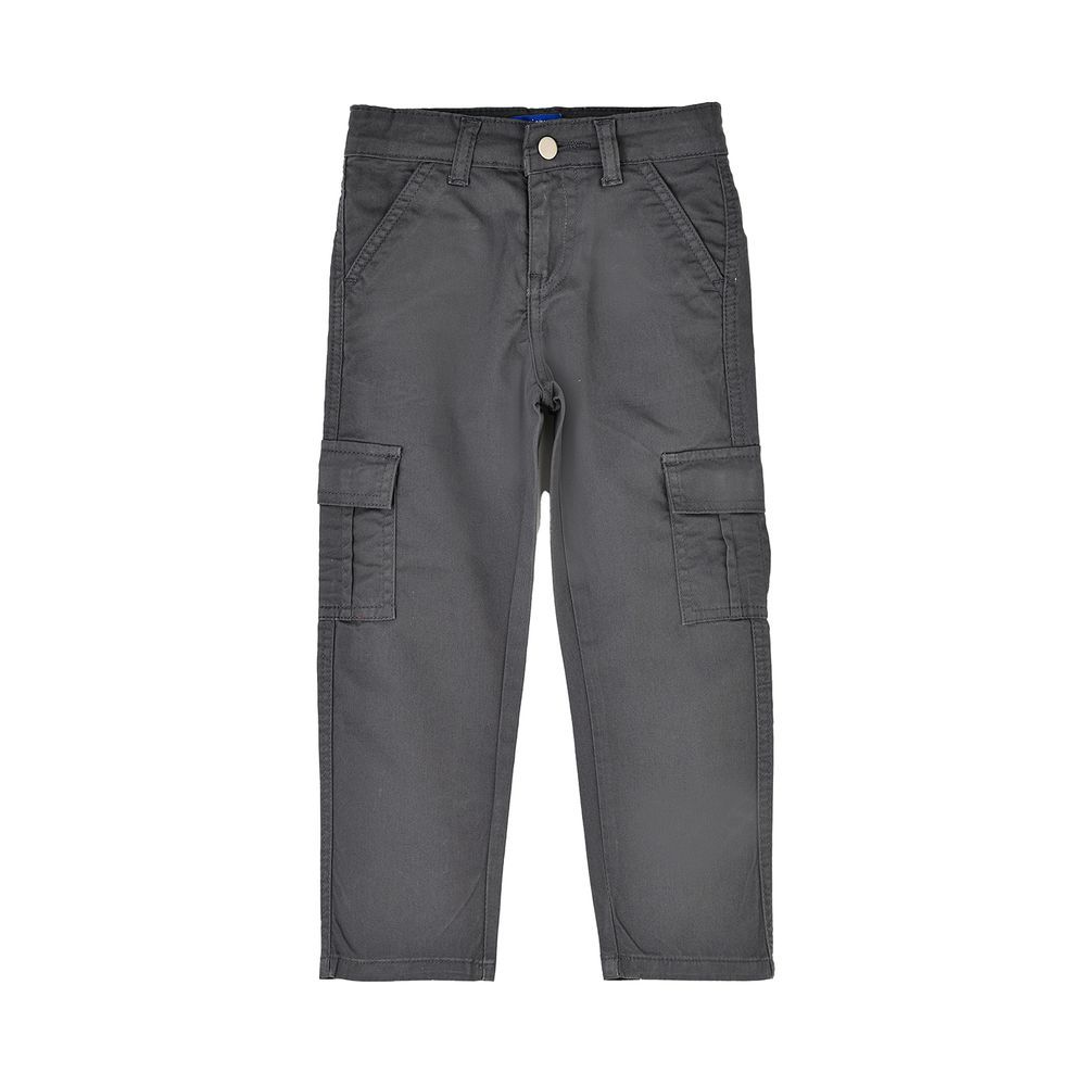 Jam - Boys' Cargo Pants With Side Pockets - Charcoal Grey