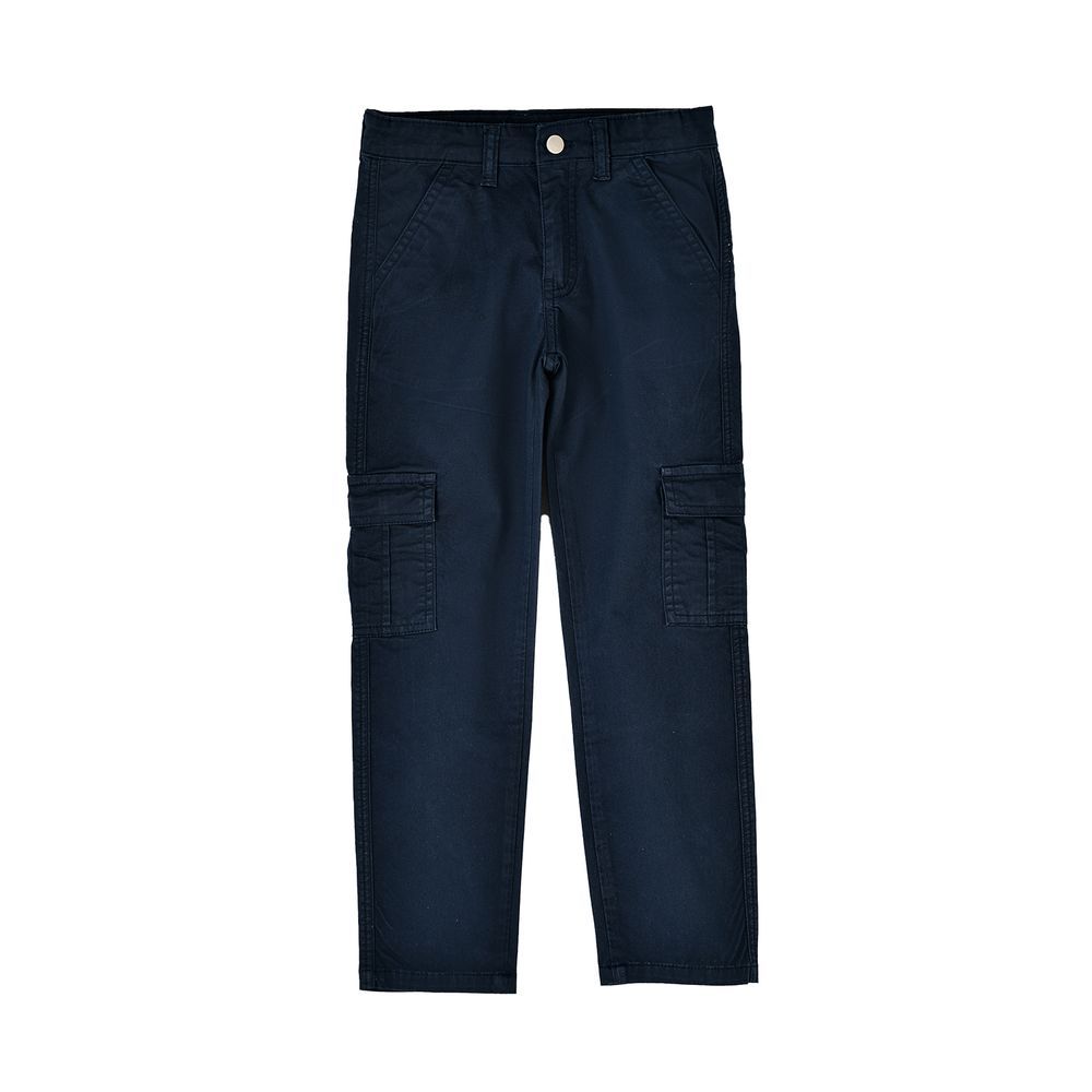 Jam - Boys' Cargo Pants With Side Pockets - Navy Blue