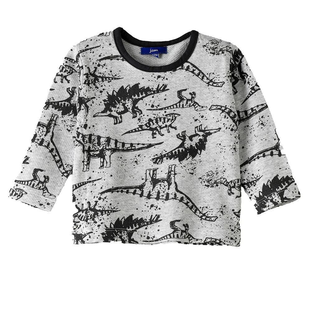 Jam - Boys' Dinosaur Printed Sweatshirt - Grey