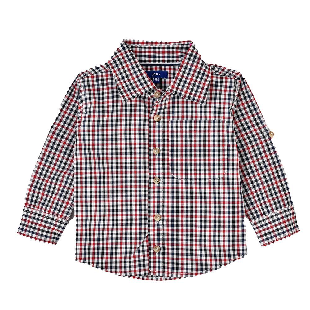 Jam - Boys' Gingham Checkered Shirt