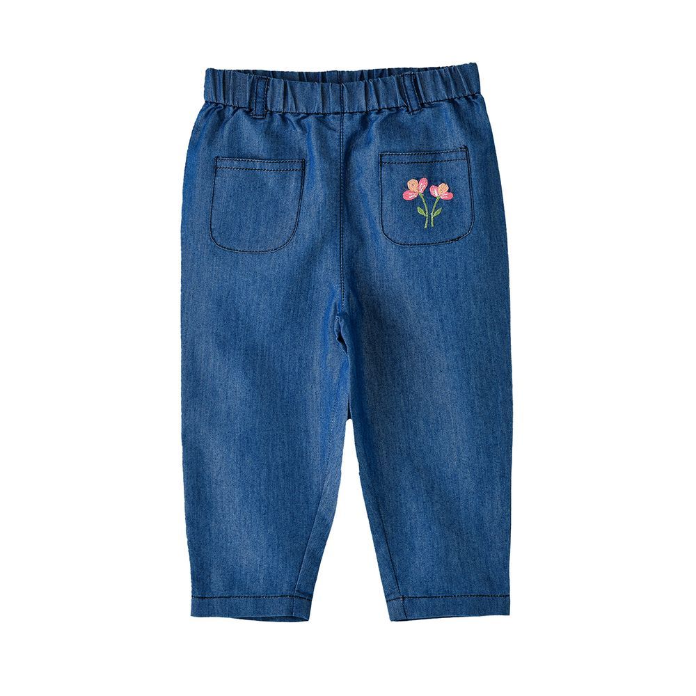 Jelliene - Girls' Embroidered Denim Pants