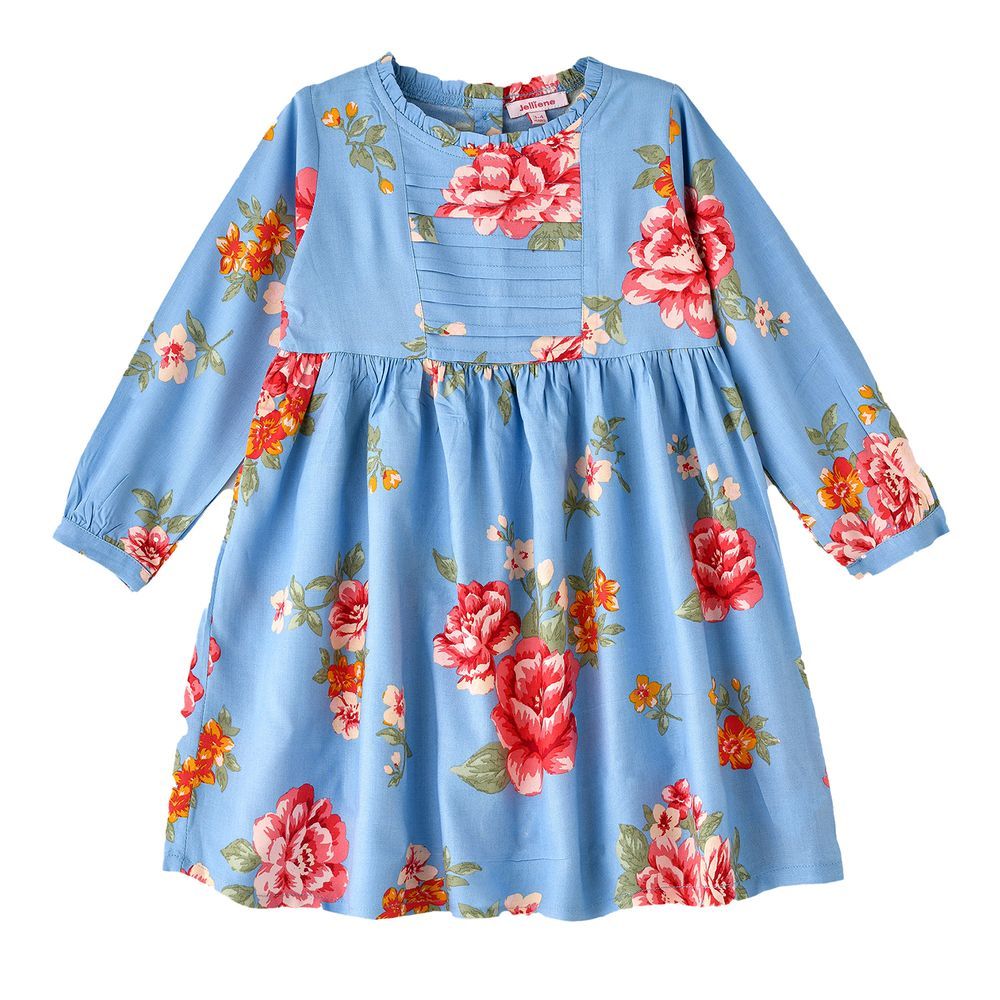 Jelliene - Girl's Floral Print Dress