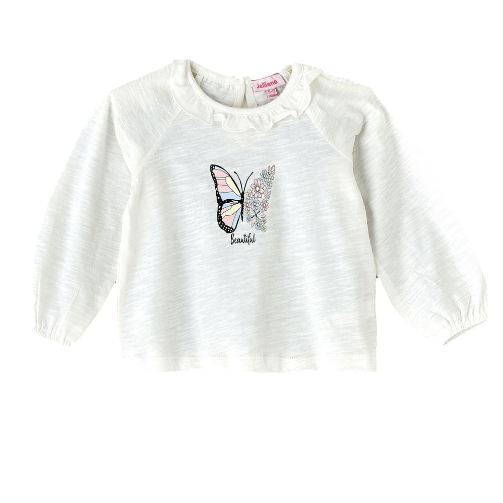 Jelliene - Girls' Beautiful Butterfly Top