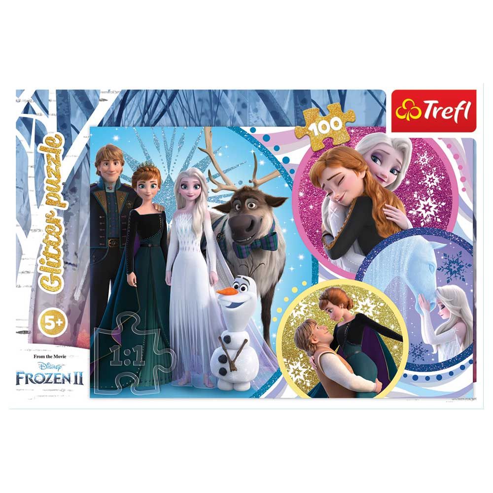 Disney Frozen - In The Glow Of Love Glitter Puzzle - 100pcs