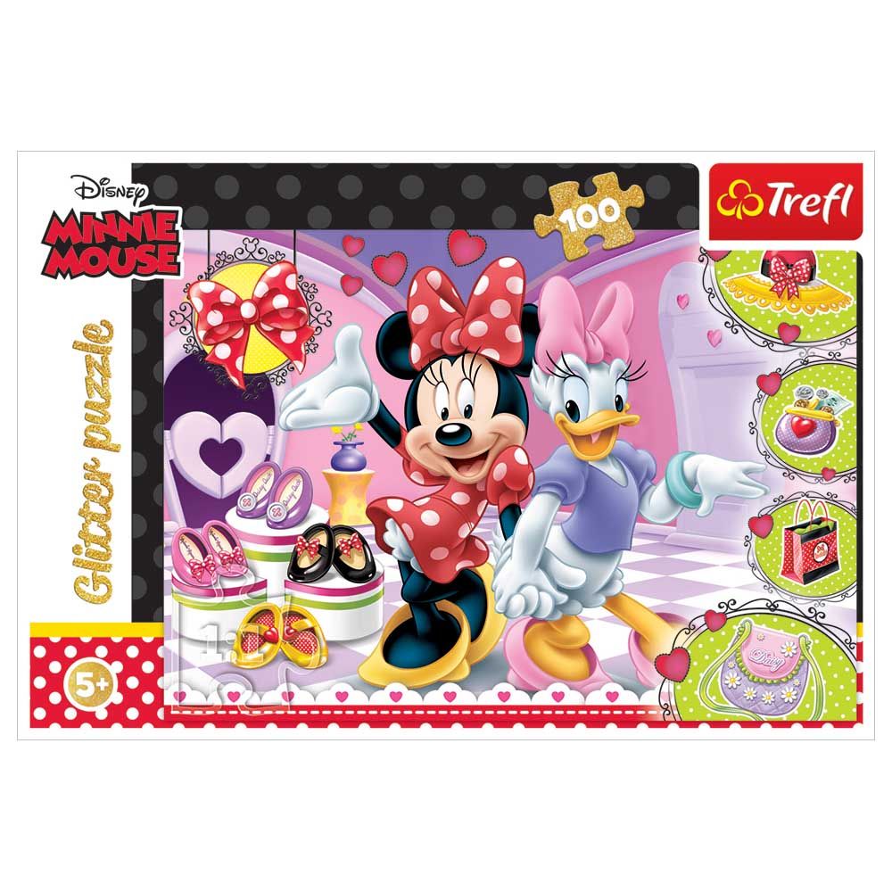 Minnie Mouse - Glitter Minnie & Trinkets Puzzle - 100pcs