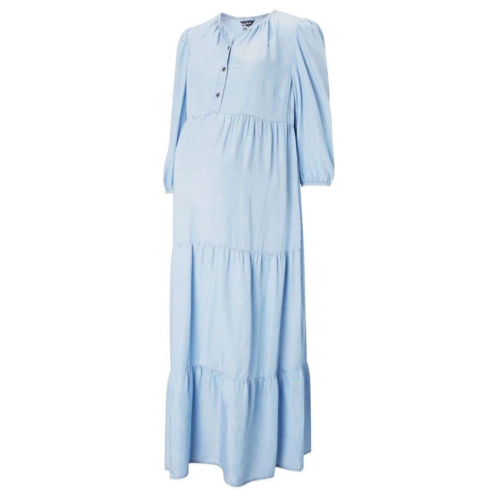 Mums & Bumps - Isabella Oliver - Raffa Maternity Dress - Blue