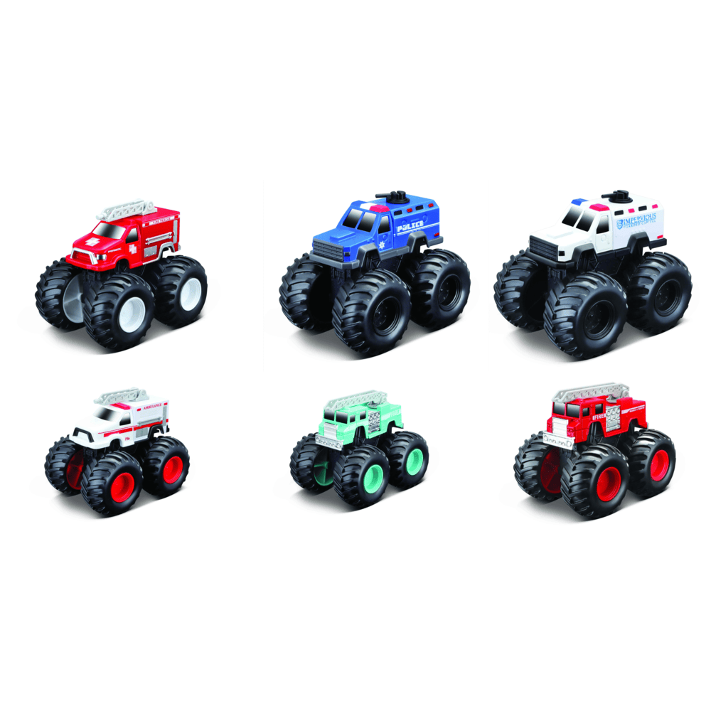 Maisto - Fresh Metal Rescue Monster Car - Style May Vary - 1 Pc