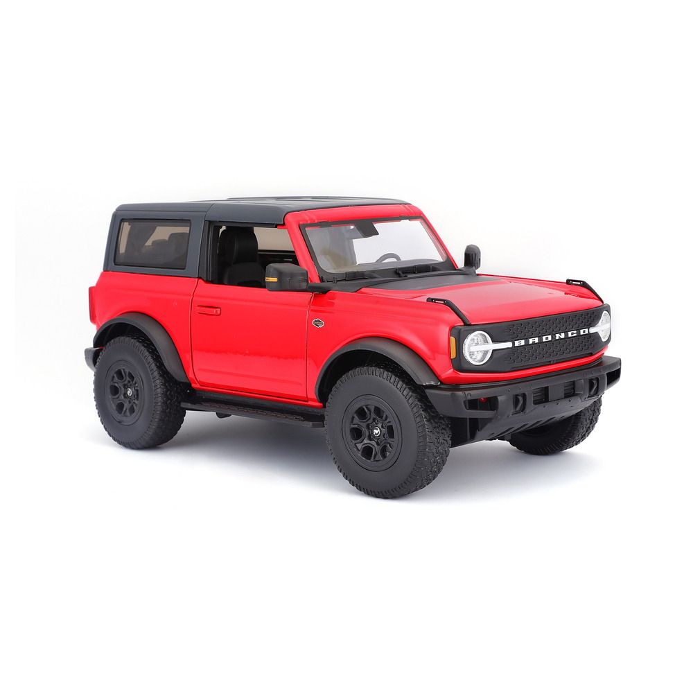 Maisto - 1/18 Ford Bronco Wildtrak Metal Toy Car - Red